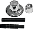 Danco 10311 Handle Flange, 1-1/8 in ID, 2-7/8 in OD, Brass/Metal/Plastic, Chrome-Plated
