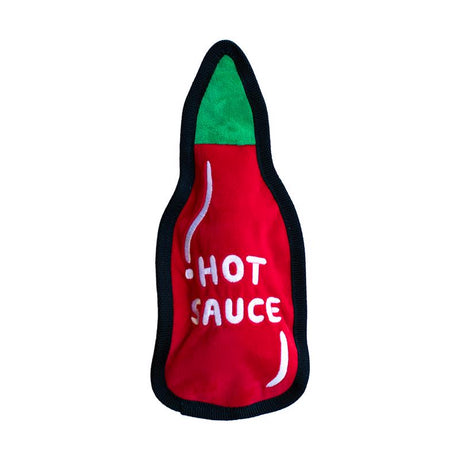 Pet Shop by Fringe Studio For Dog Multicolored Plush Hot Sauce Durable Pet Toy, Pack of 4