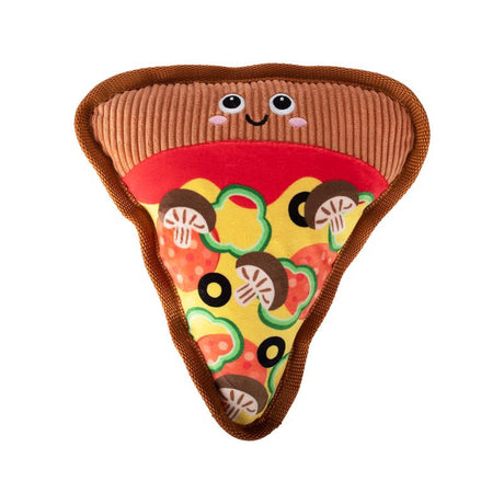 Pet Shop by Fringe Studio For Dog Multicolored Plush Feeling Cheesy Durable Dog Toy, Pack of 4