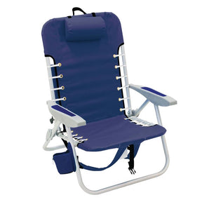Rio Brands 4-Position Assorted Beach Backpack Chair, Pack of 4