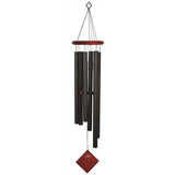 Woodstock Chimes Black Aluminum/Wood 37 in. Wind Chime