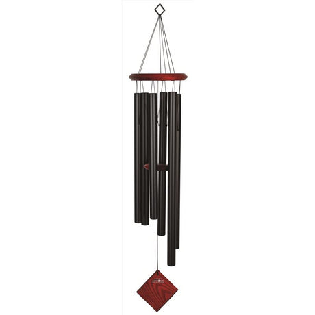 Woodstock Chimes Black Aluminum/Wood 37 in. Wind Chime