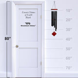 Woodstock Chimes Black Aluminum/Wood 37 in. Wind Chime