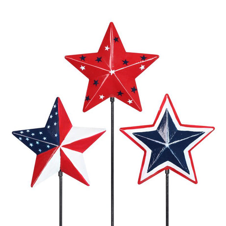 Exhart Assorted Metal 18 in. H Yard Stake, Pack of 12