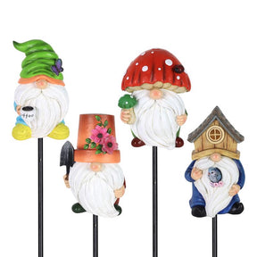 Exhart Assorted Metal/Resin 9 in. H Planter Stake, Pack of 12
