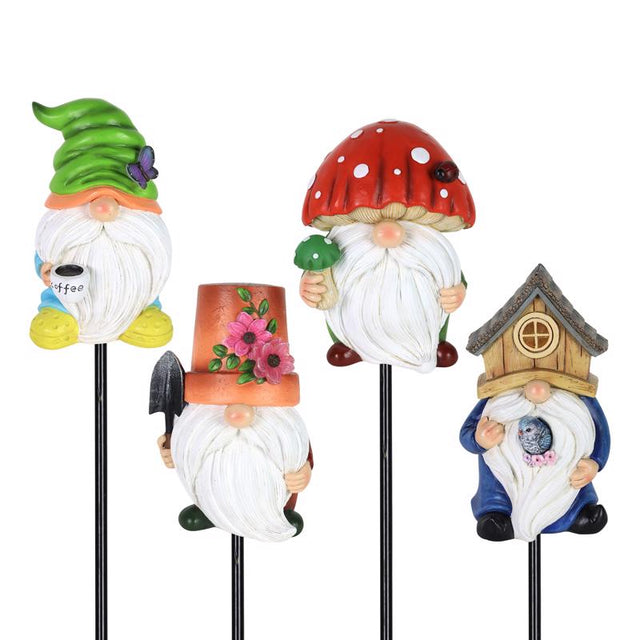 Exhart Assorted Metal/Resin 9 in. H Planter Stake, Pack of 12