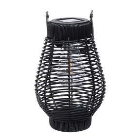 Exhart Black Plastic 14 in. H Lantern