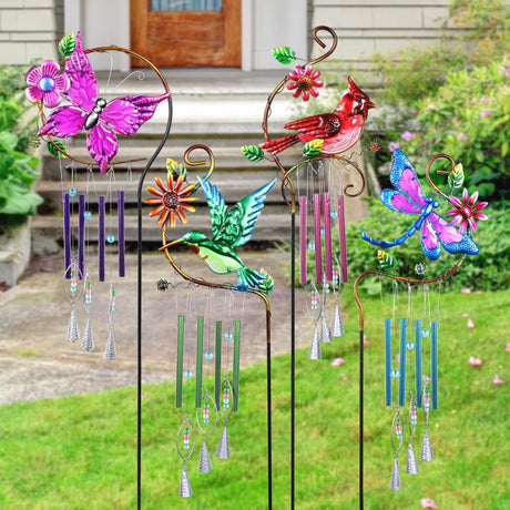 Exhart Assorted Metal 37 in. H Windmill Stake Light, Pack of 12