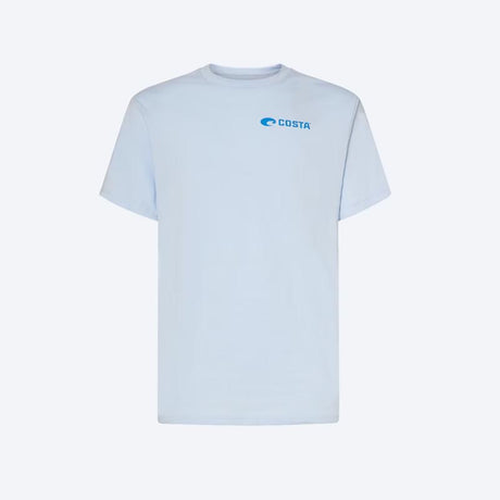 Costa M Short Sleeve Men's Crew Neck Light Blue Topwater Tee Shirt