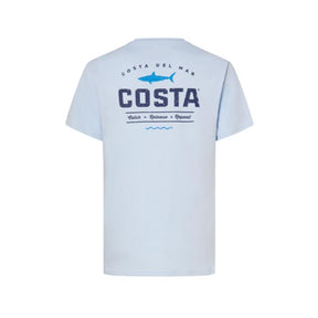Costa XL Short Sleeve Men's Crew Neck Light Blue Topwater Tee Shirt