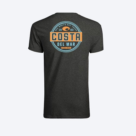 Costa L Short Sleeve Men's Crew Neck Dark Heather Prado Tee Shirt