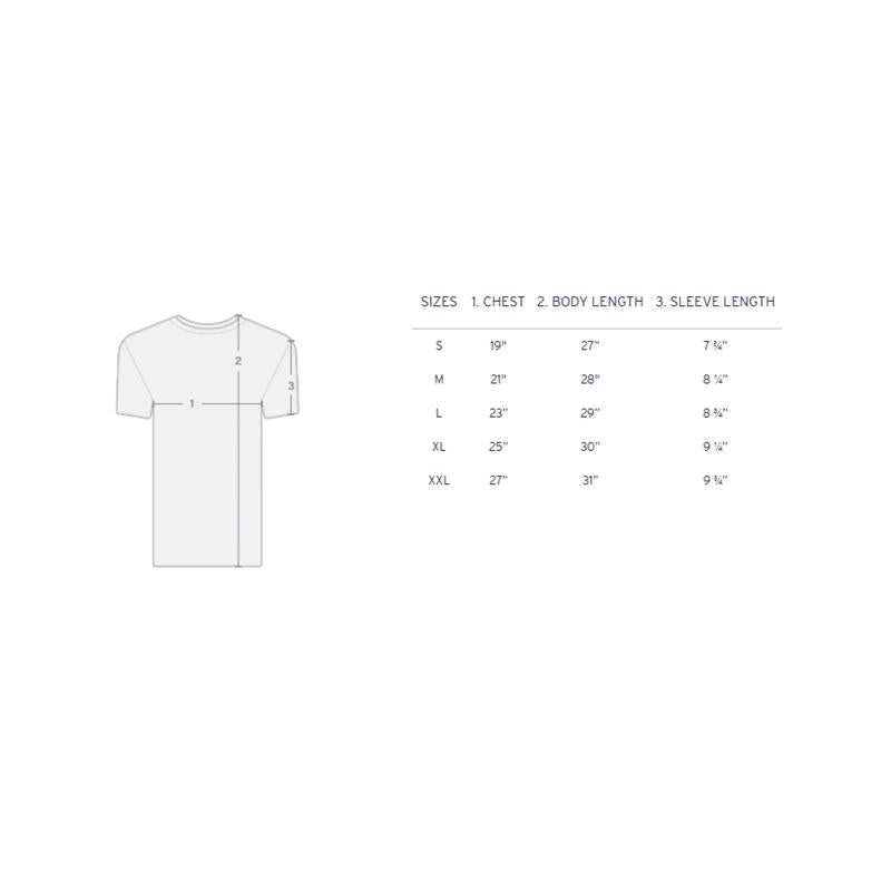 Costa XXL Short Sleeve Men's Crew Neck Dark Heather Prado Tee Shirt