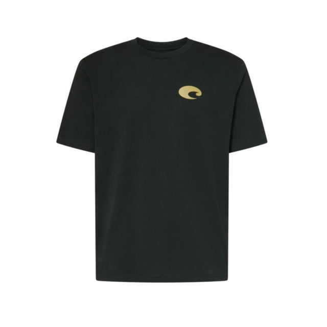 Costa M Short Sleeve Men's Crew Neck Washed Black Species Shield Tee Shirt