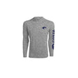 Costa XL Long Sleeve Men's Hooded Heather Gray Technical Hood Tee Shirt