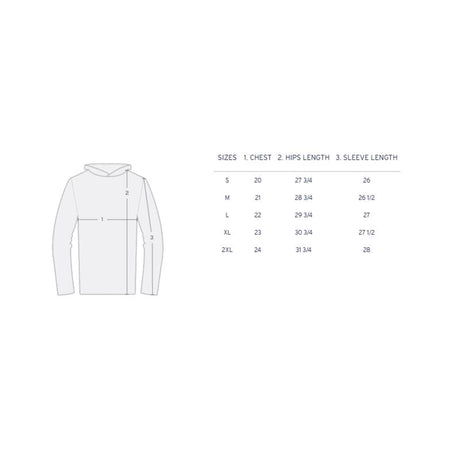 Costa XXL Long Sleeve Men's Hooded Heather Gray Technical Hood Tee Shirt