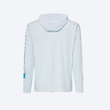 Costa L Long Sleeve Men's Hooded Arctic Blue Technical Hood Tee Shirt