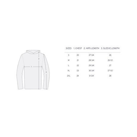 Costa L Long Sleeve Men's Hooded Arctic Blue Technical Hood Tee Shirt