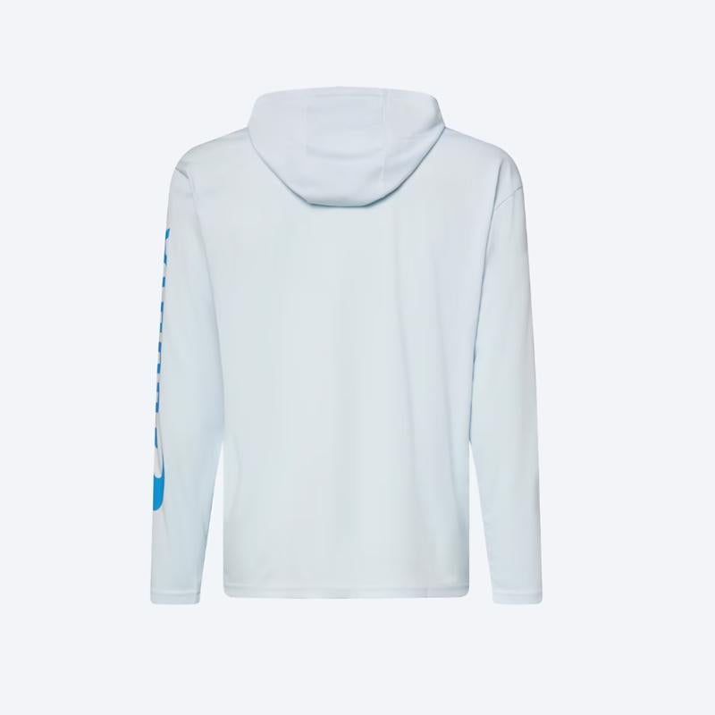 Costa XXL Long Sleeve Men's Hooded Arctic Blue Technical Hood Tee Shirt