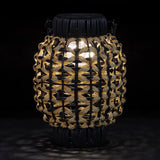 Exhart Black Plastic 9.5 in. H Lantern