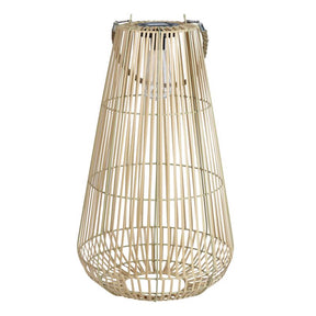 Exhart Tan Plastic 21.5 in. H Lantern