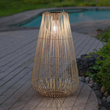 Exhart Tan Plastic 21.5 in. H Lantern