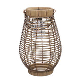 Exhart Tan Plastic 9.5 in. H Lantern