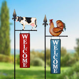 Exhart Assorted Metal 48 in. H Outdoor Garden Stake, Pack of 6