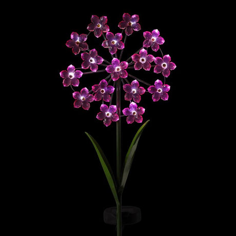 Exhart Pink Acrylic/Metal 31 in. H Flower Garden Yard Stake, Pack of 6