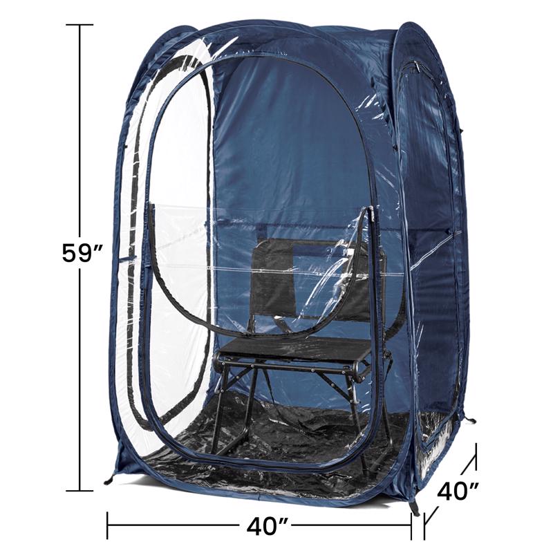 Weather Pod Under the Weather Polyester Chair Tent Pop-Up Tent 5 ft. H X 3 ft. W X 3 ft. L