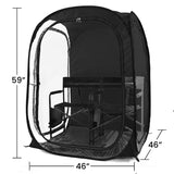 Weather Pod Under the Weather Polyester Chair Tent Pop-Up Tent 5 ft. H X 4 ft. W X 4 ft. L