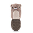 Bark Brown Cotton/Rubber PB Beaver Dog Toy Medium, Pack of 3