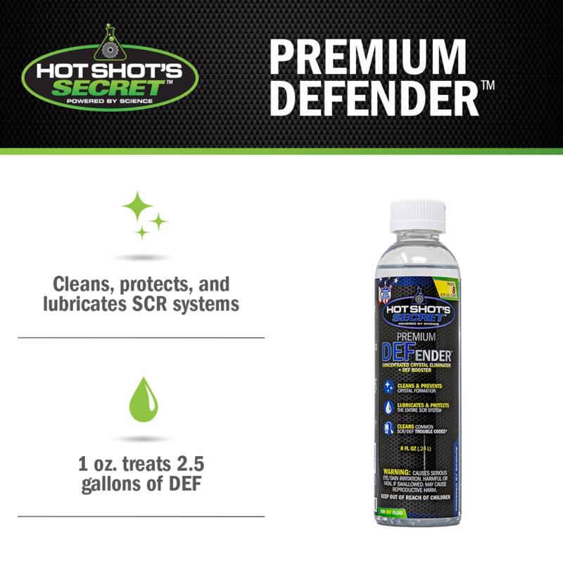 Def Additive Identification Card Hot Shot's Secret Premium DEF Additive and Treament Exhaust Fluid 8 oz ...