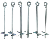 Caravan Canopy 10001400002 Stake, Hassle-Free, Galvanized Steel, Silver, Galvanized Steel