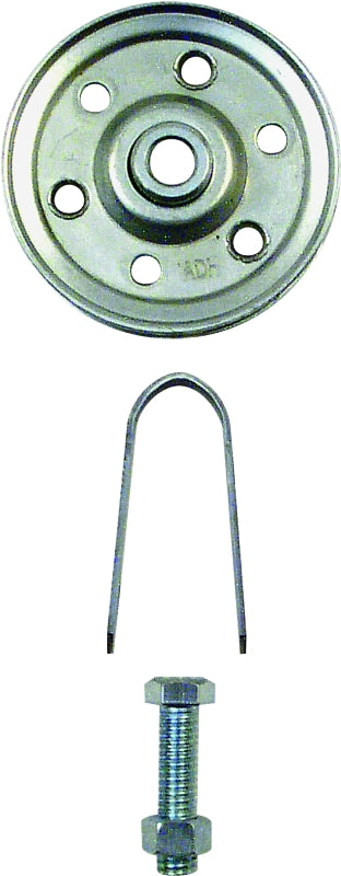 Prime-Line GD 52109 Pulley with Strap and Axle Bolt, 3 in Dia, 5/16 in Dia Bore, Steel