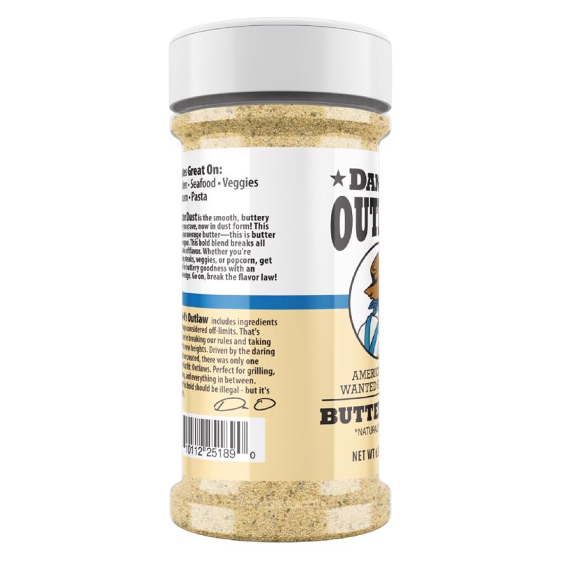 Dan-O's Outlaw Butter Dust BBQ Seasoning 6.9 oz