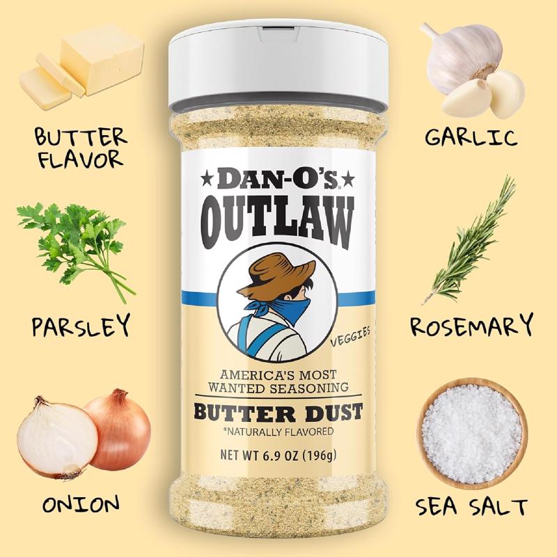 Dan-O's Outlaw Butter Dust BBQ Seasoning 6.9 oz