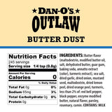 Dan-O's Outlaw Butter Dust BBQ Seasoning 6.9 oz