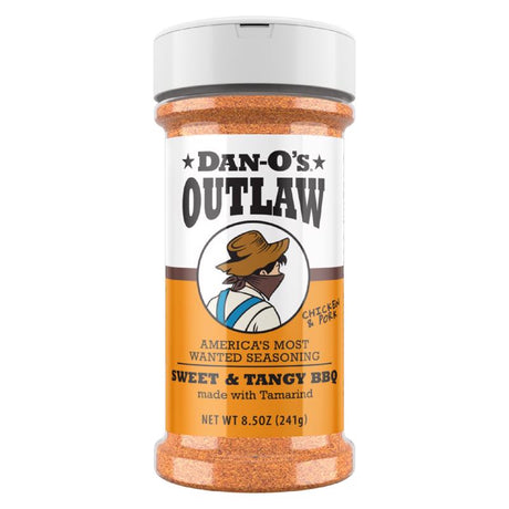 Dan-O's Outlaw Sweet & Tangy BBQ BBQ Seasoning 8.5 oz