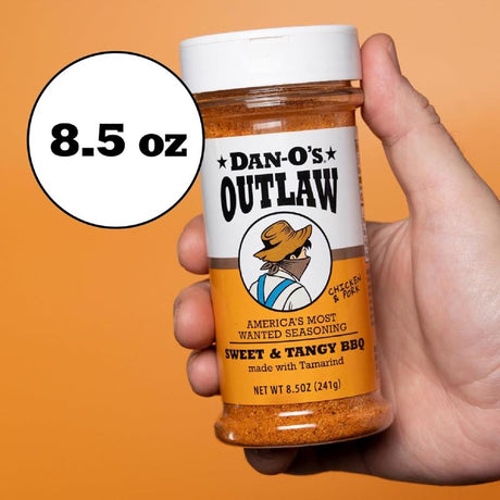 Dan-O's Outlaw Sweet & Tangy BBQ BBQ Seasoning 8.5 oz