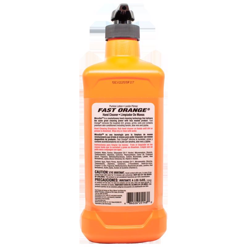 Fast Orange Citrus Scent Pumice Hand Cleaner 48 oz, Pack of 4