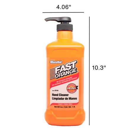Fast Orange Citrus Scent Pumice Hand Cleaner 48 oz, Pack of 4