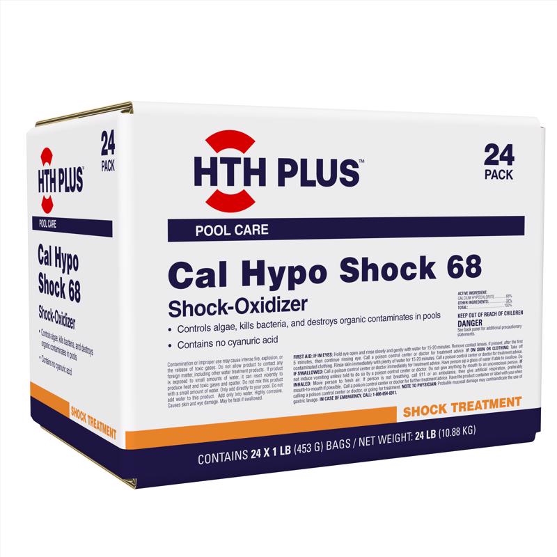 HTH Plus Granule Cal-Shock 1 lb, Pack of 24