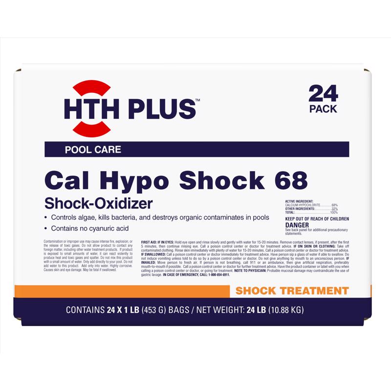 HTH Plus Granule Cal-Shock 1 lb, Pack of 24