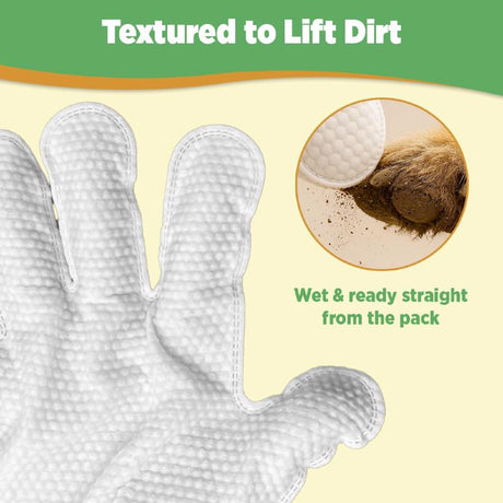 Wondurdog White Unscented All Pets Glove Wipes 8.2 oz 6 pk