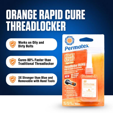 Permatex Right Stuff Orange Threadlocker Gel 10 ml