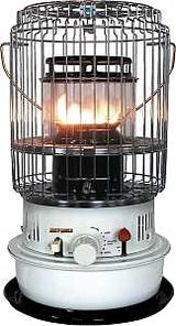 Kero World KW-12/DH1051 Portable Heater, 1.1 gal Fuel Tank, Kerosene, 10500 Btu, 350 sq-ft Heating Area, White
