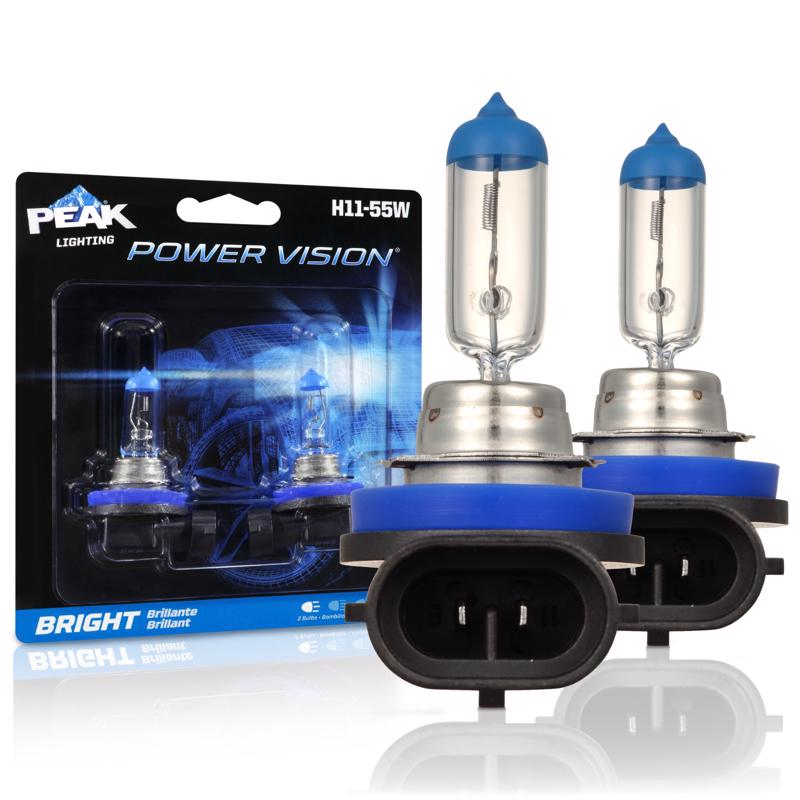 Peak Power Vision Halogen Forward Lighting Automotive Bulb H11-55W