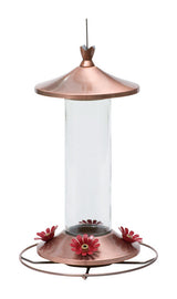 Perky-Pet Hummingbird 12 oz Copper/Glass Nectar Feeder 4 ports, Pack of 2