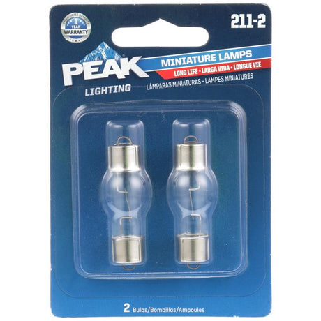 Peak Long Life Halogen Forward Lighting Miniature Automotive Bulb 211-2