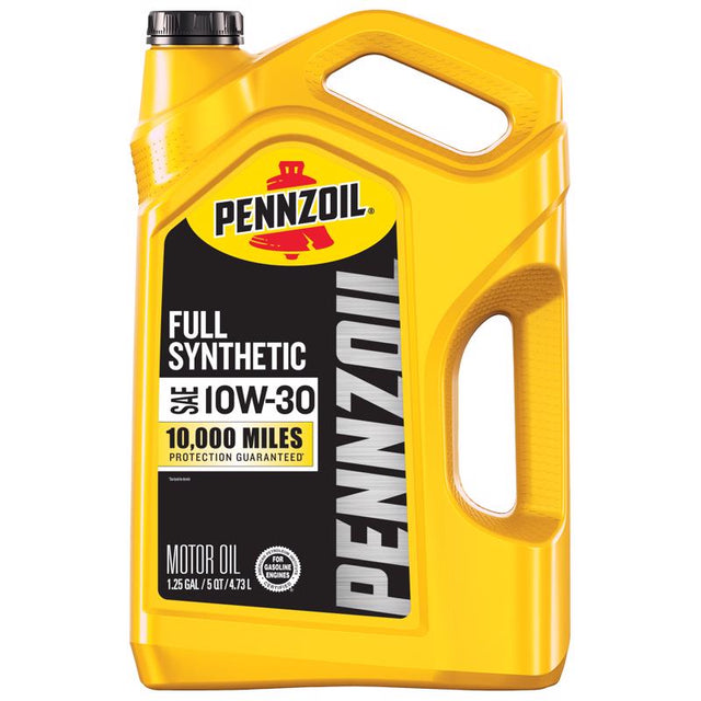 Pennzoil Full Synthetic 10W-30 Synthetic Motor Oil 5 qt 1 pk, Pack of 3